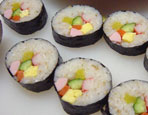 巻き上がったキムパプ